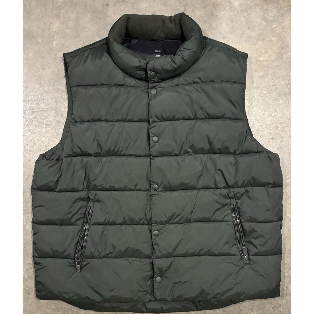 Gap Mens 3XL Puffer Vest PrimaLoft Industrial Standard Outerwear Green